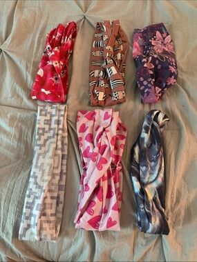 The Be Brand Assorted Women's Twist Headbands - Pink, Purple, Brown, Gray, Blue